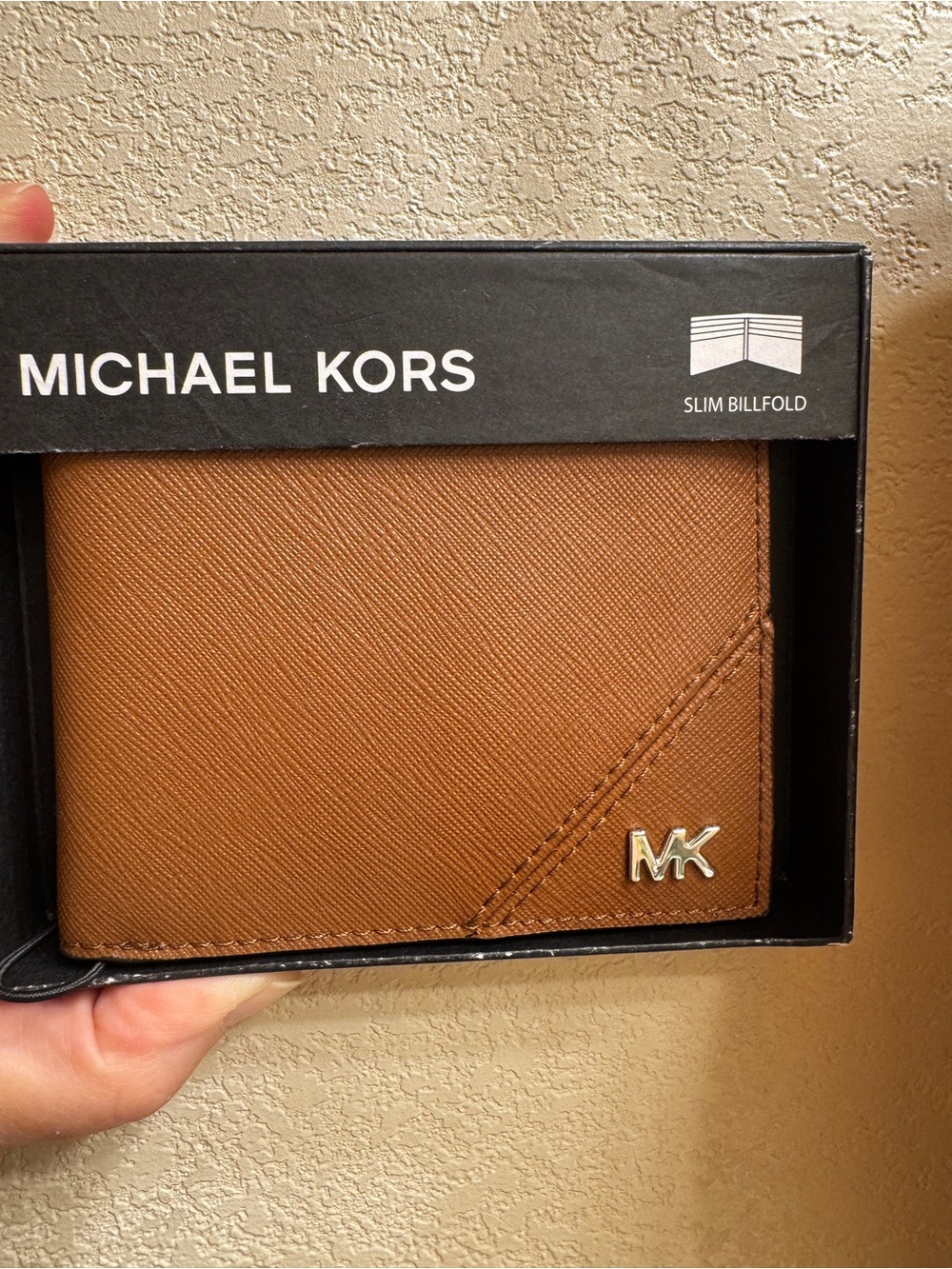 Michael Kors Men's Slim Billfold Wallet in Cognac